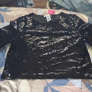 sequin top